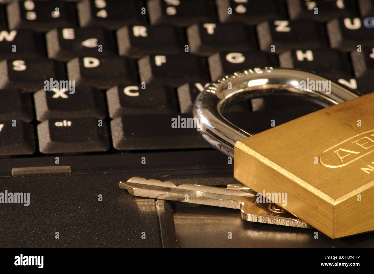 Tastensperre Stockfoto