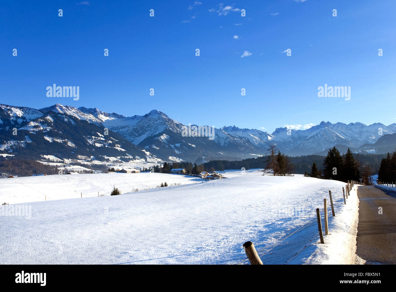 Oberstdorf Allgäu Stockfoto