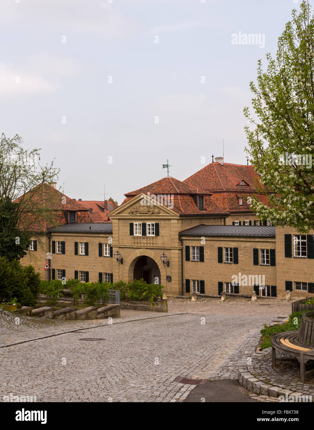 Bayerischen Dorf Ortschaft Castell in Bayern Stockfoto