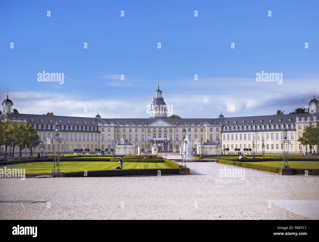 Karlsruher Schloss Stockfoto