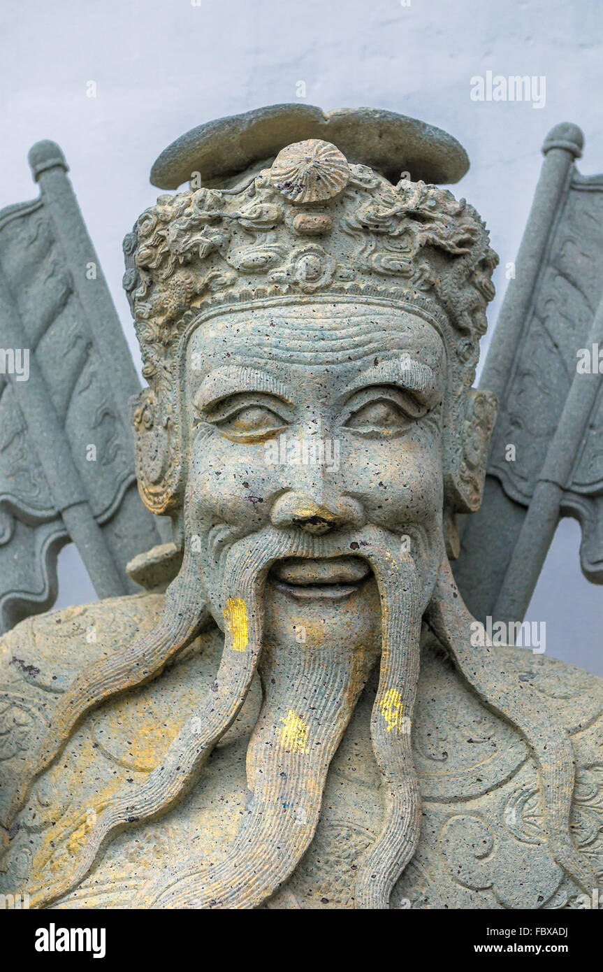 Chinesische Stein Statue im Wat Pho, Bangkok, Thailand Chinesisch Stein Statue im Wat Pho, Bangkok, Thailand Stockfoto