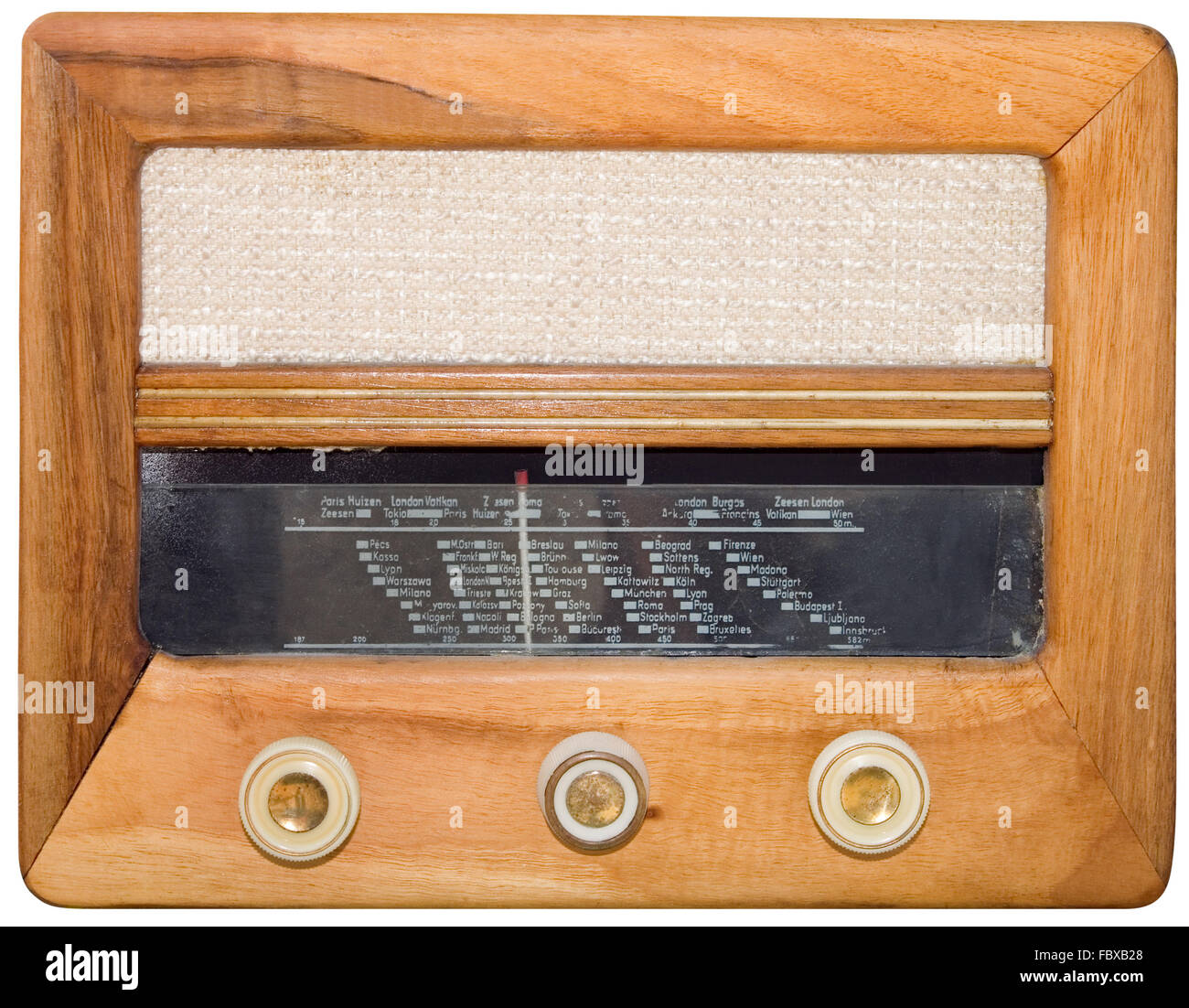 Vintage Radio Ausschnitt Stockfoto