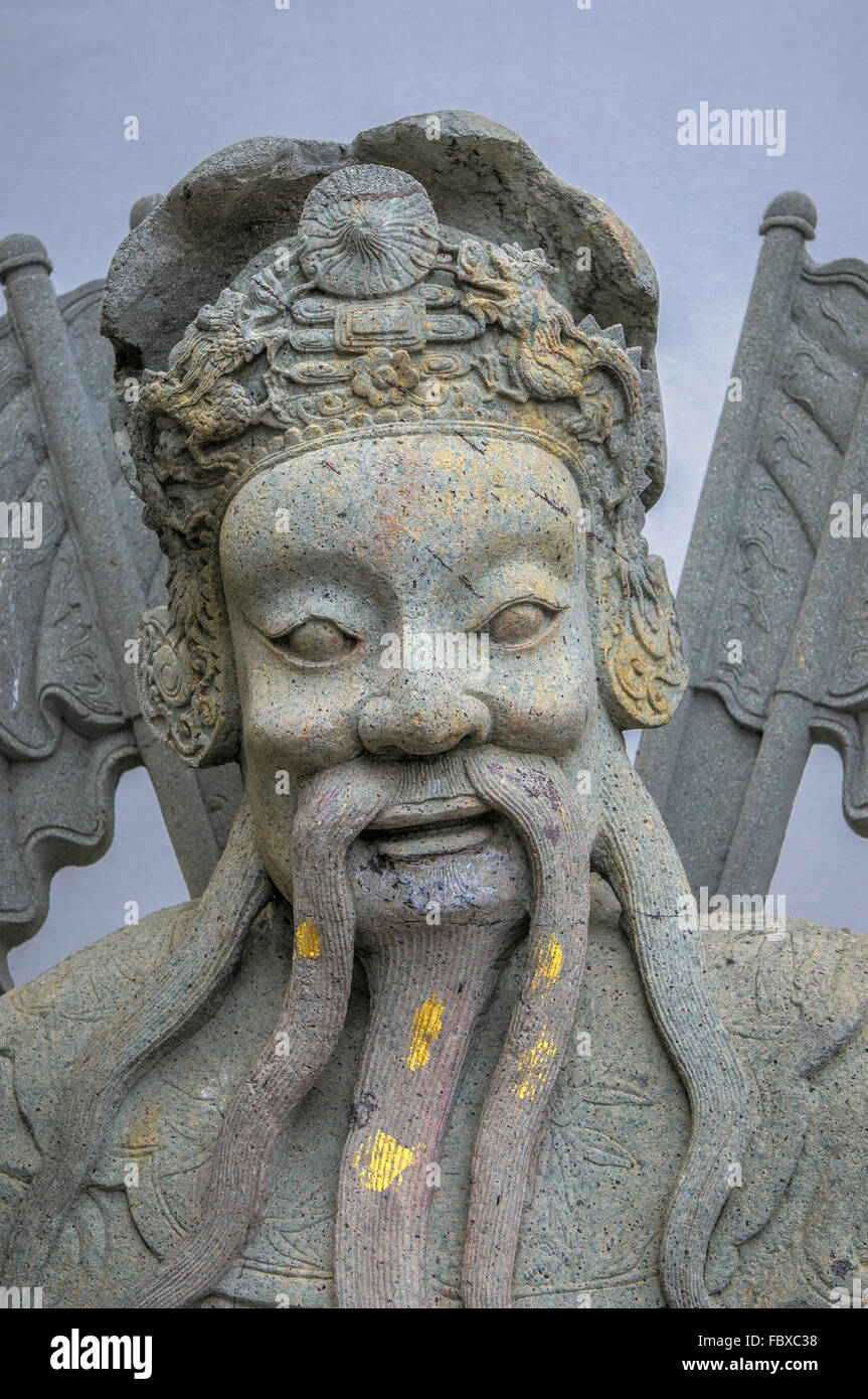 Chinesische Stein Statue im Wat Pho, Bangkok, Thailand Chinesisch Stein Statue im Wat Pho, Bangkok, Thailand Stockfoto