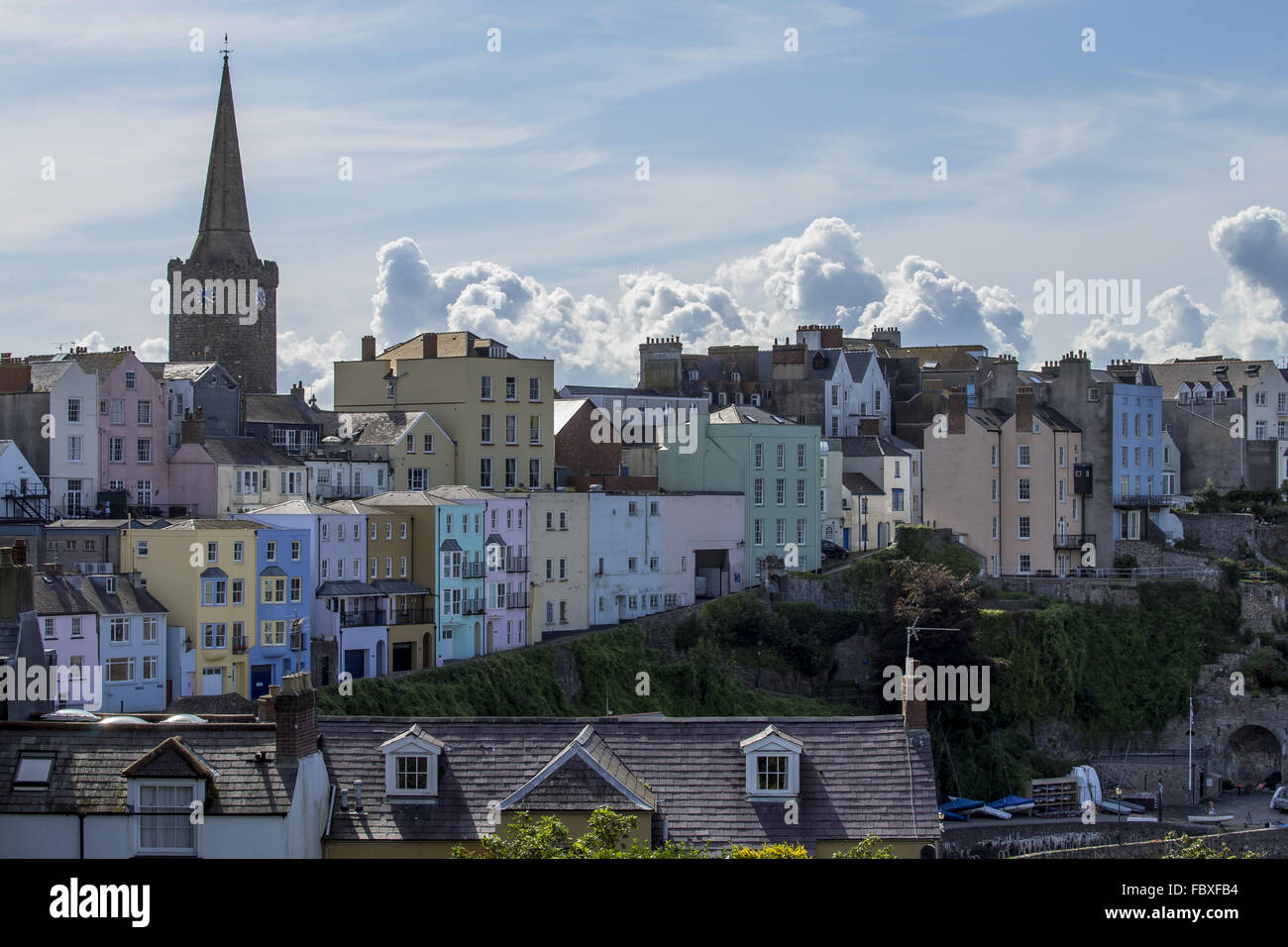 Tenby Skyline Stockfoto