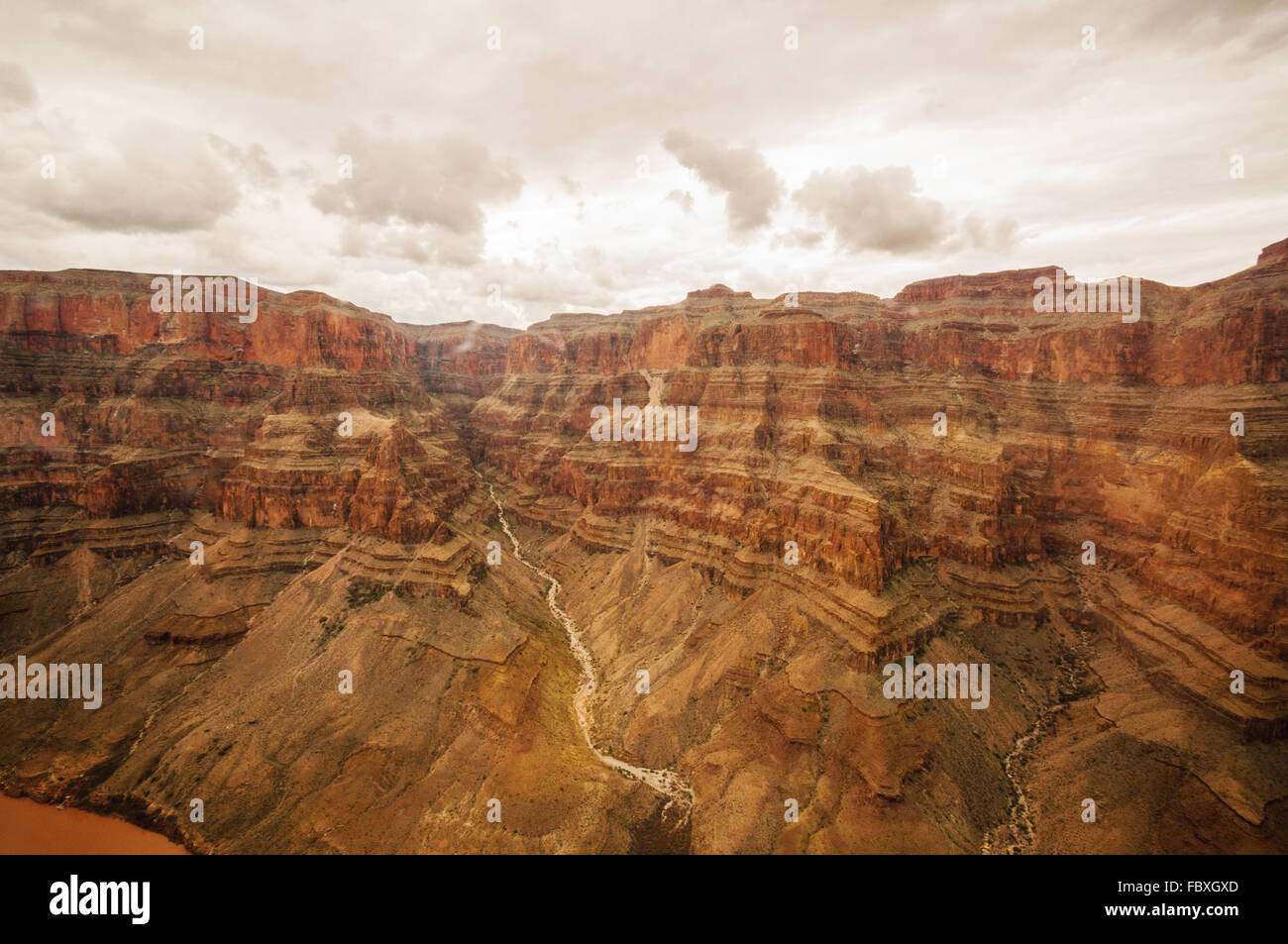 Wand des Grand Canyon Stockfoto
