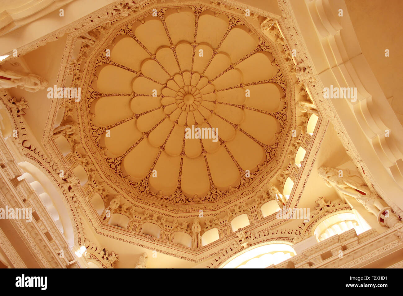 Thirumalai Nayak Palast Kuppel Innenarchitektur Stockfoto