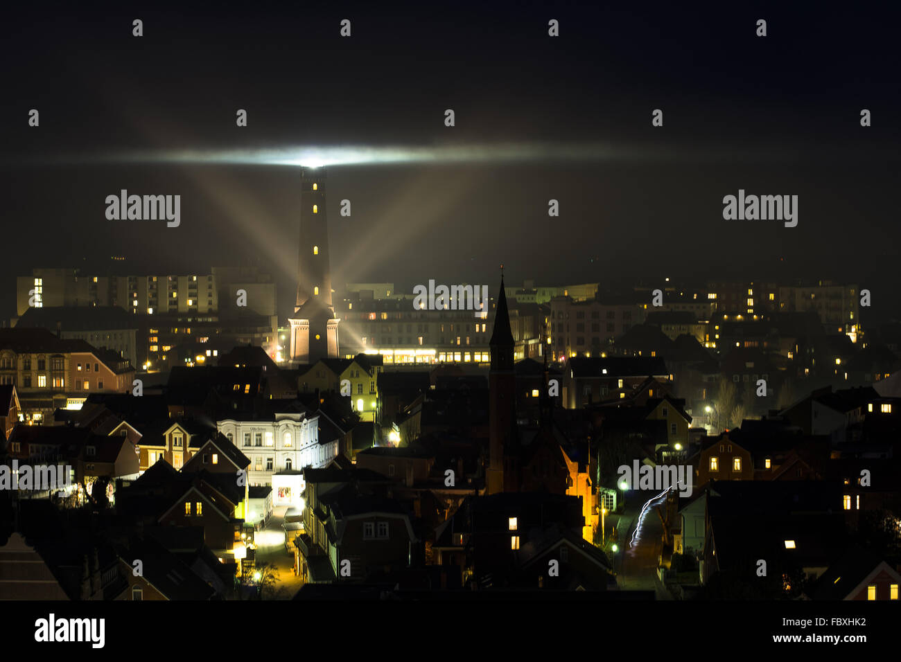 In den Schwaden des Ostern Feuers Stockfoto