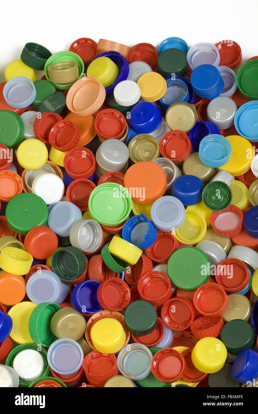 Flasche Caps Hintergrund Stockfoto
