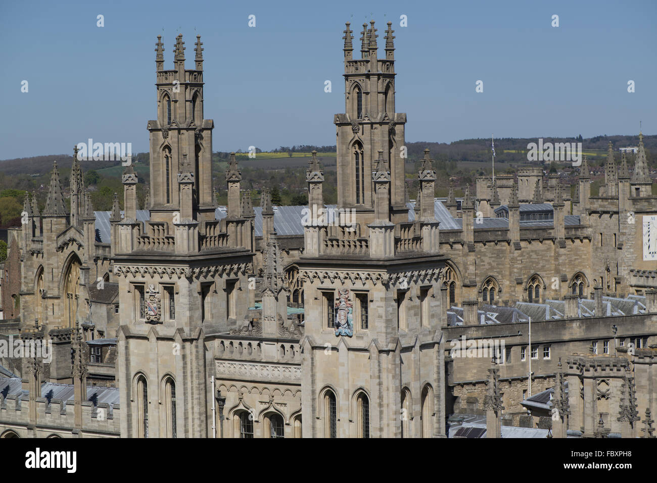 Am All Souls College in Oxford Stockfoto