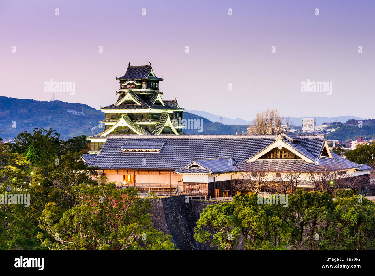 Kumamoto, Japan auf Burg Kumamoto. Stockfoto