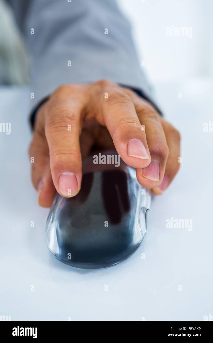 Geschäftsmann mit der Maus Stockfoto