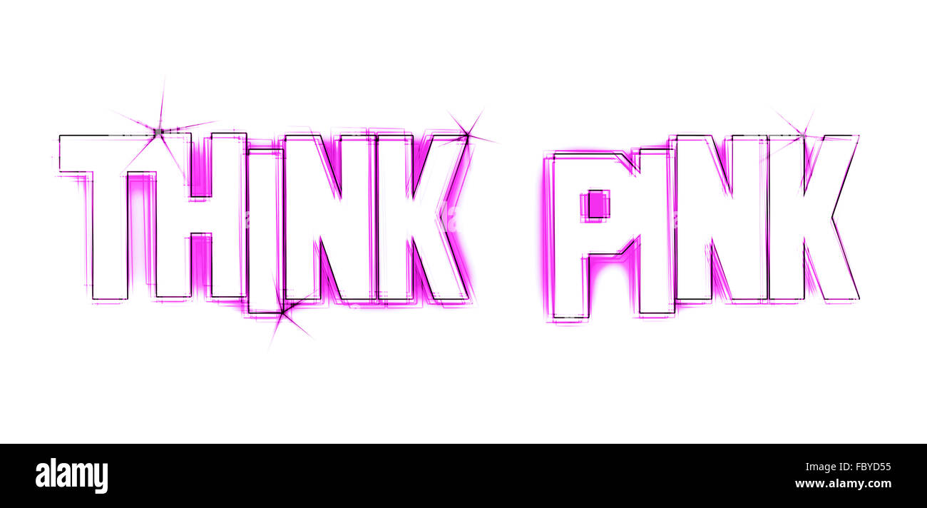 Think Pink Stockfoto