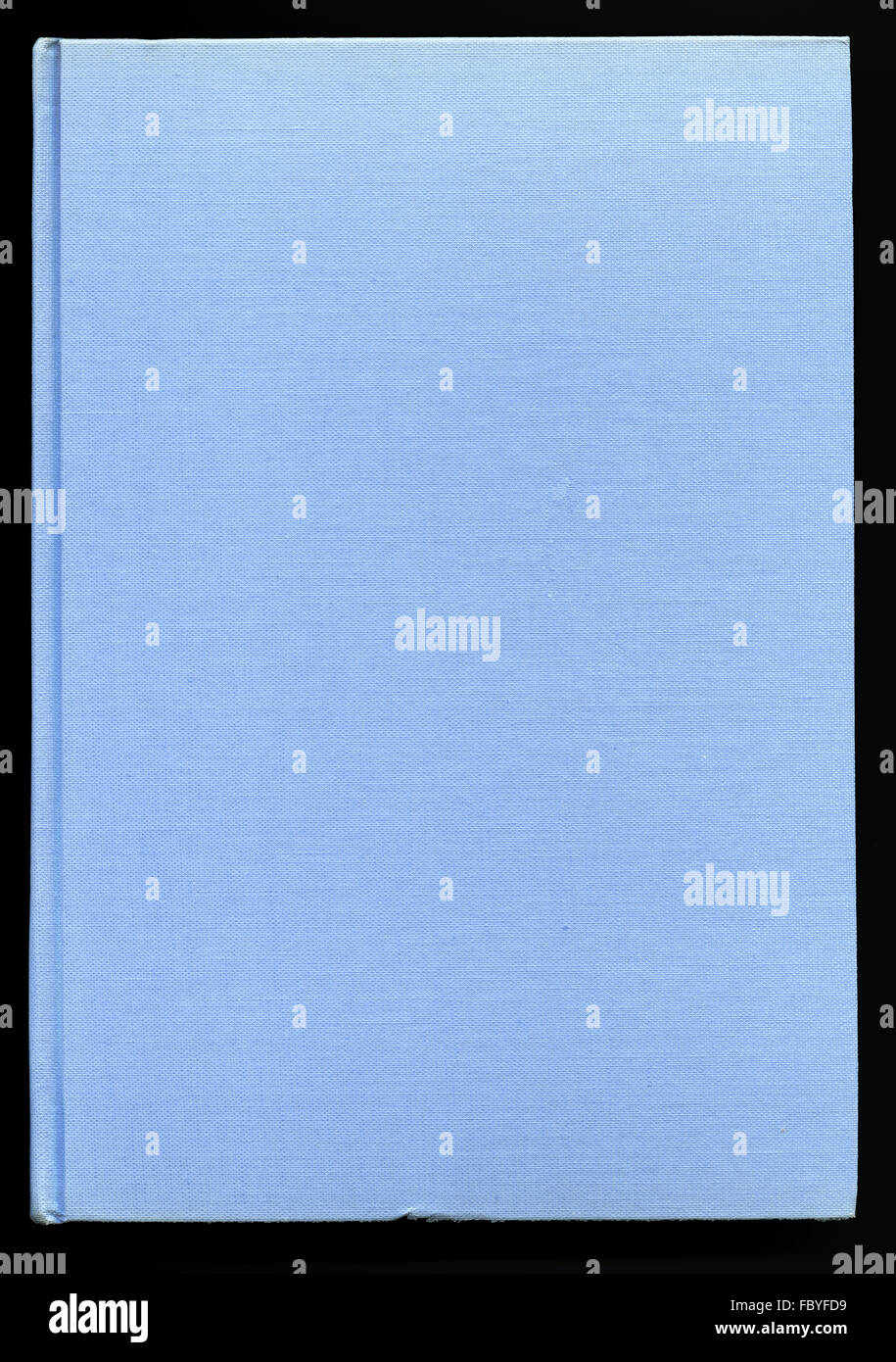 Buch-Cover machte von leichten blauen Stoff Stockfoto