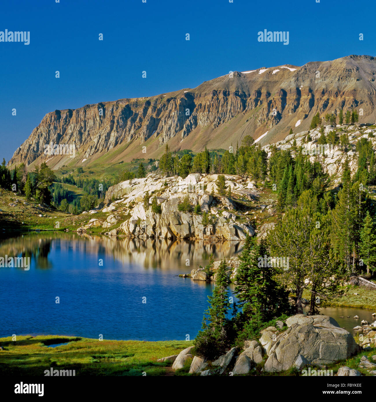 Sterne See und Schaf Berg im Bereich Beartooth nahe Cooke City, montana Stockfoto