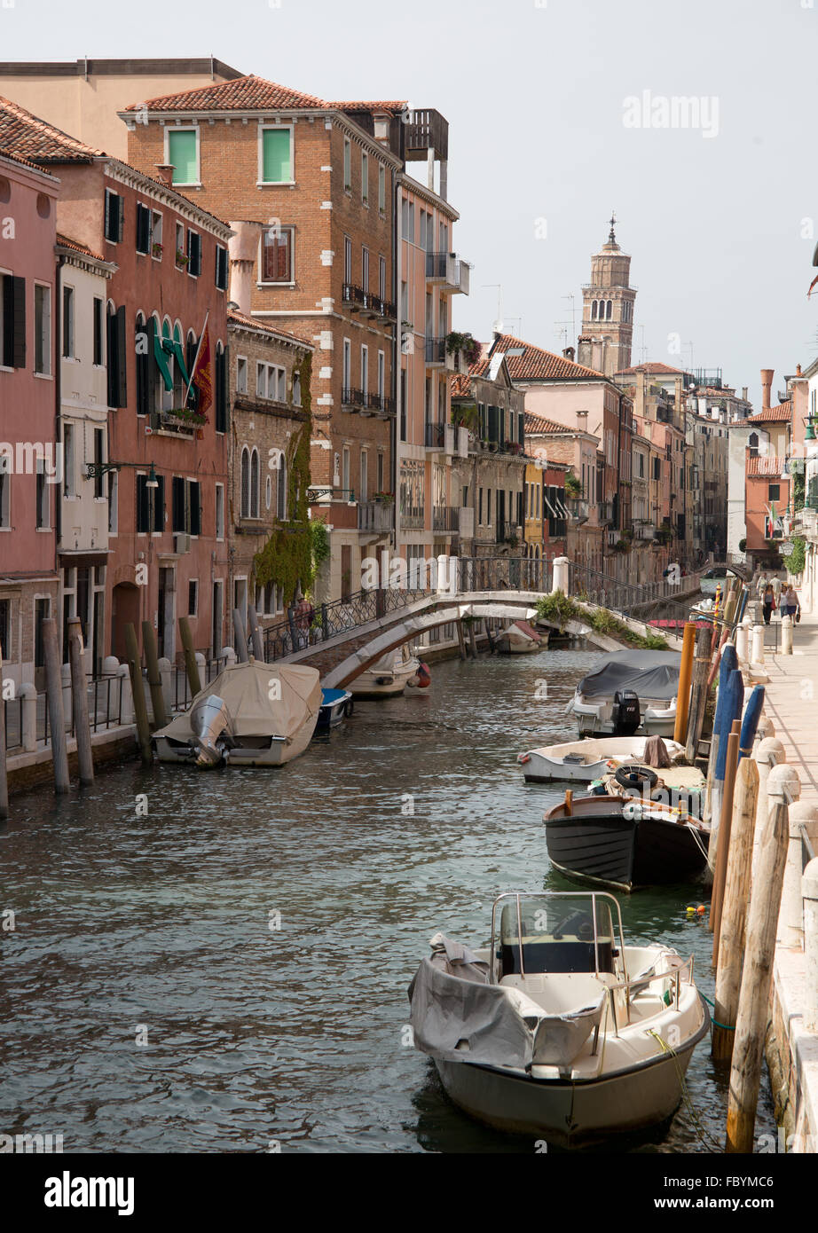 Kanal in Venedig Stockfoto