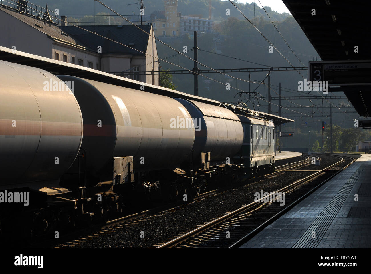 Güterverkehr in der Tschechischen Republik Stockfoto