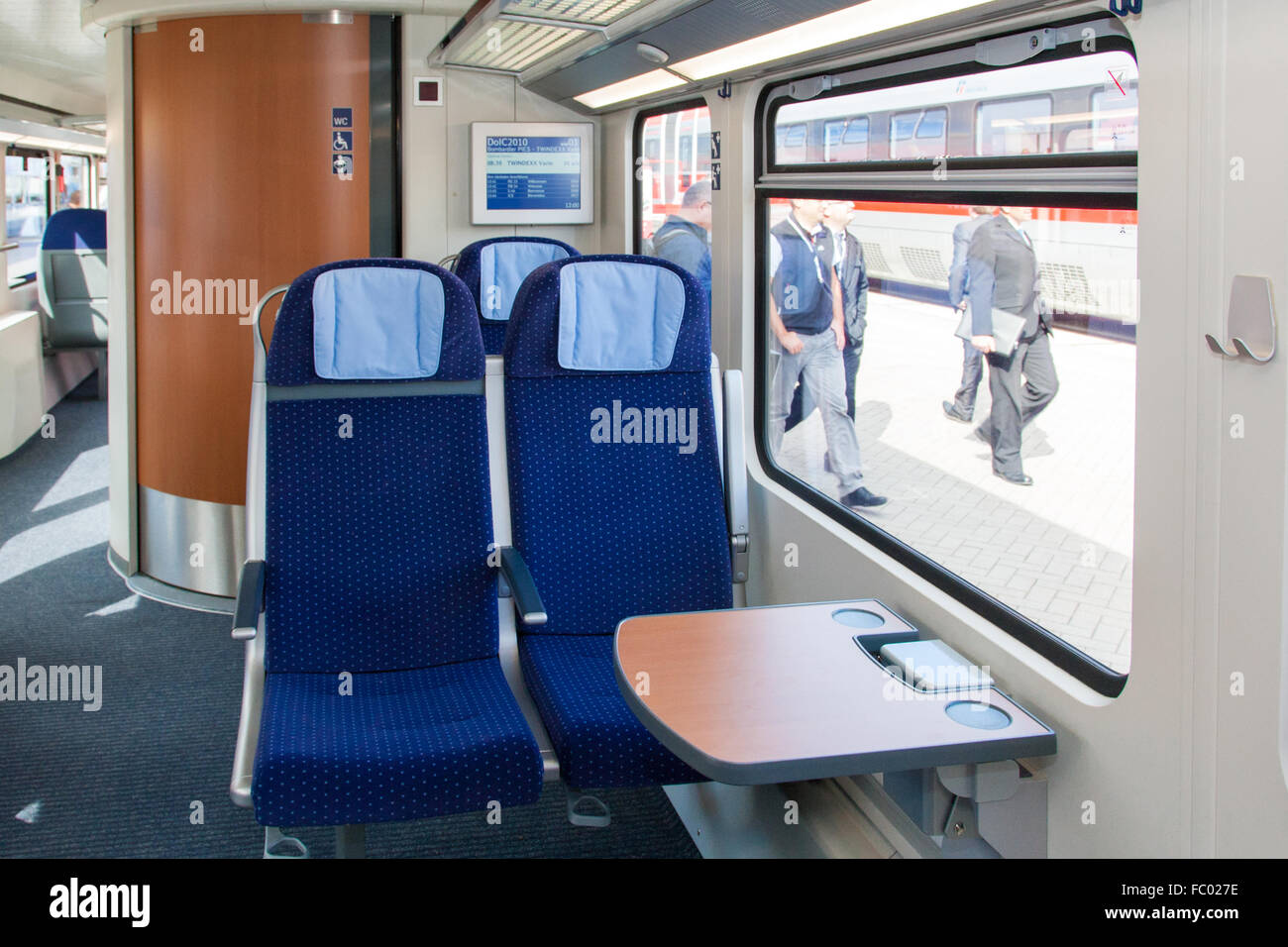Double-Deck-Intercity-Züge für die Deutsche Bahn Stockfoto