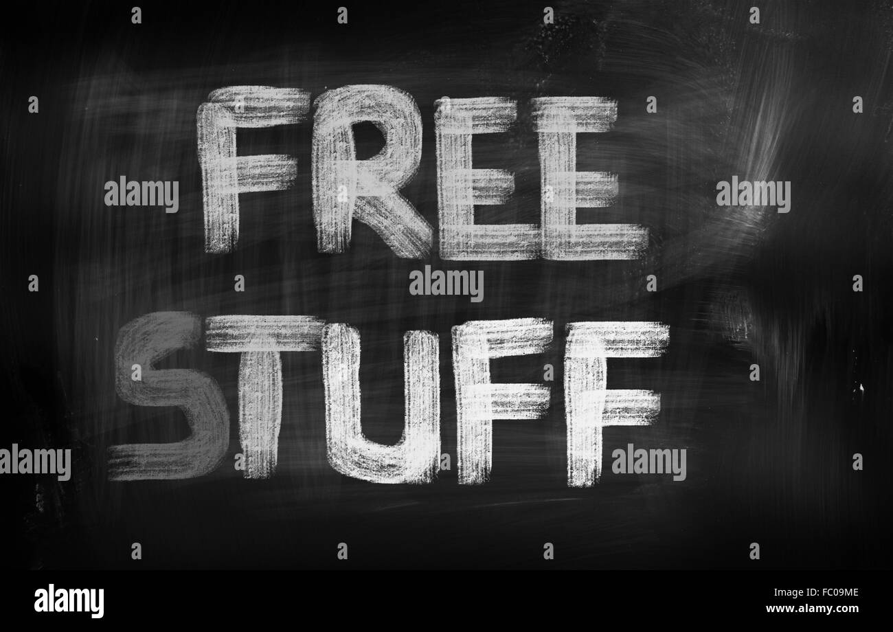 Free Stuff-Konzept Stockfoto