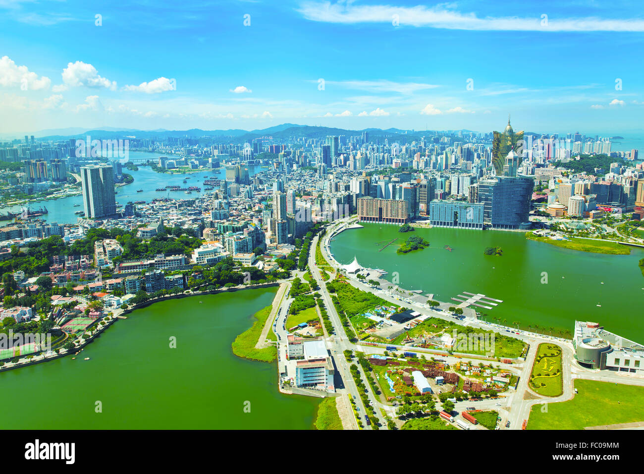 Macau-Stadt am Tag Stockfoto
