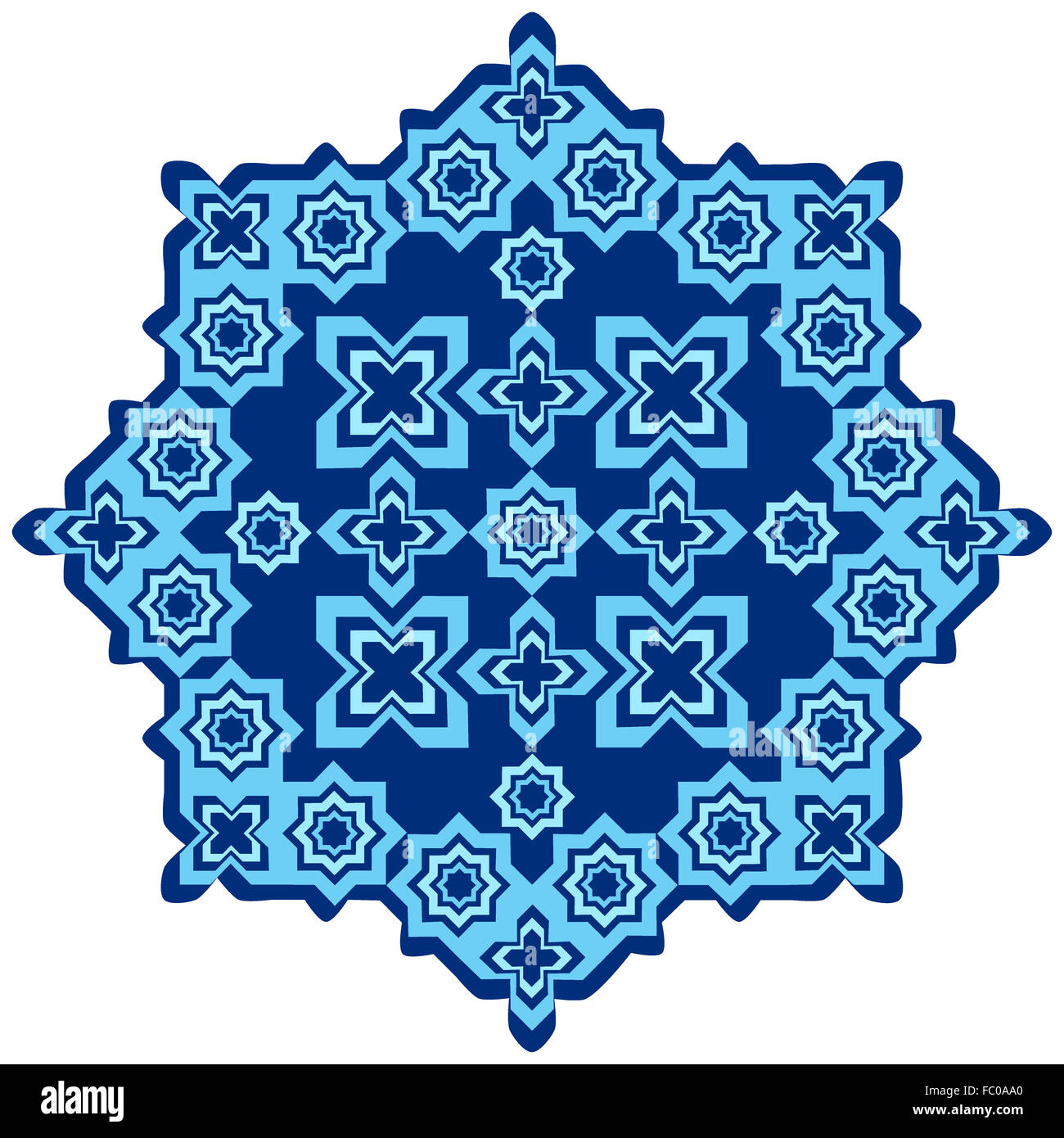 kreisförmige islamischen Hintergrund Stockfoto