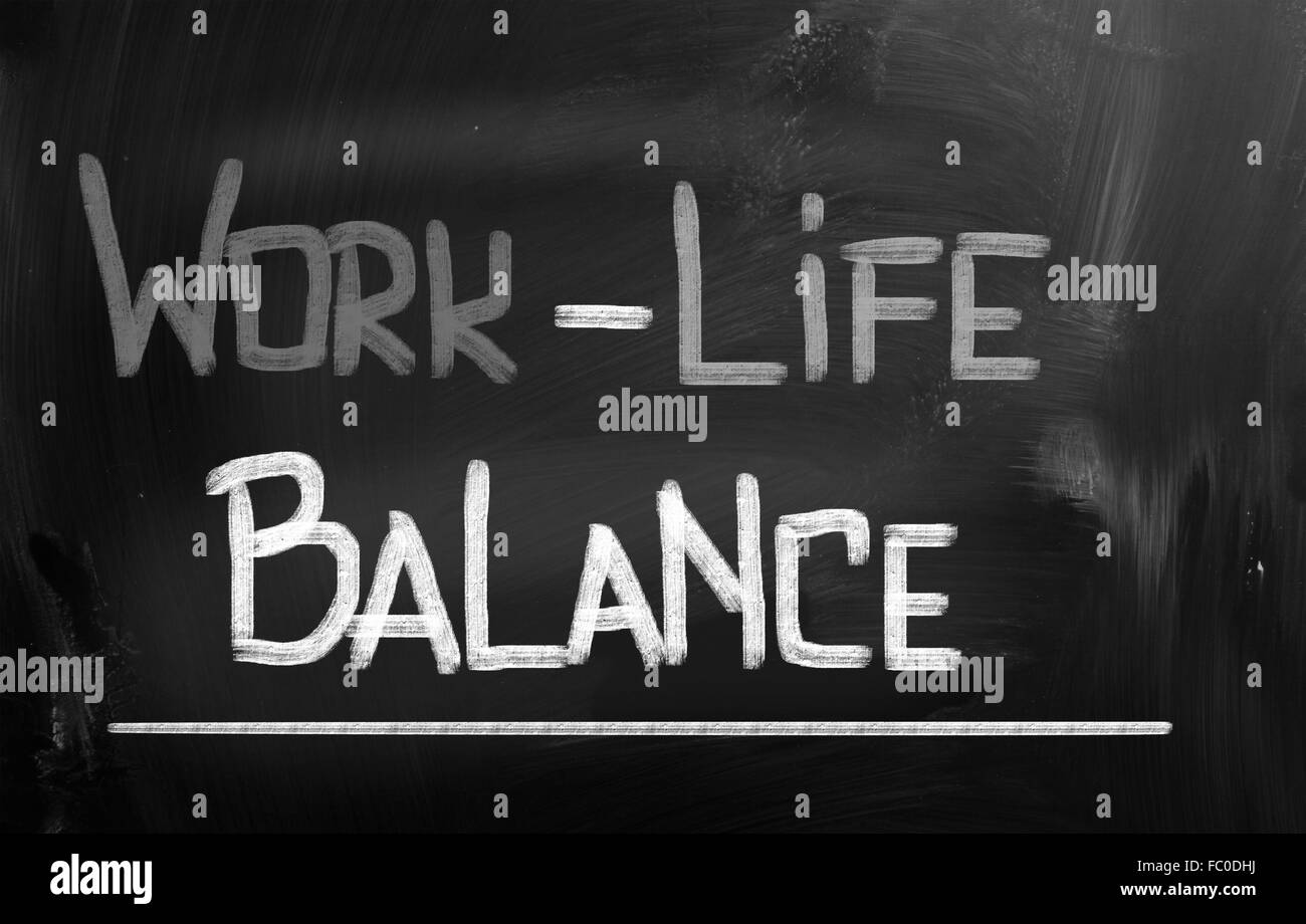 Work Life Balance-Konzept Stockfoto