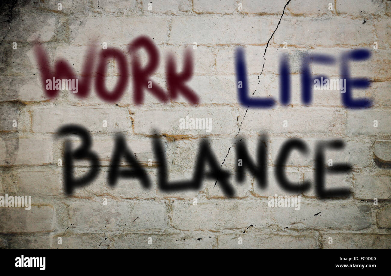 Work Life Balance-Konzept Stockfoto