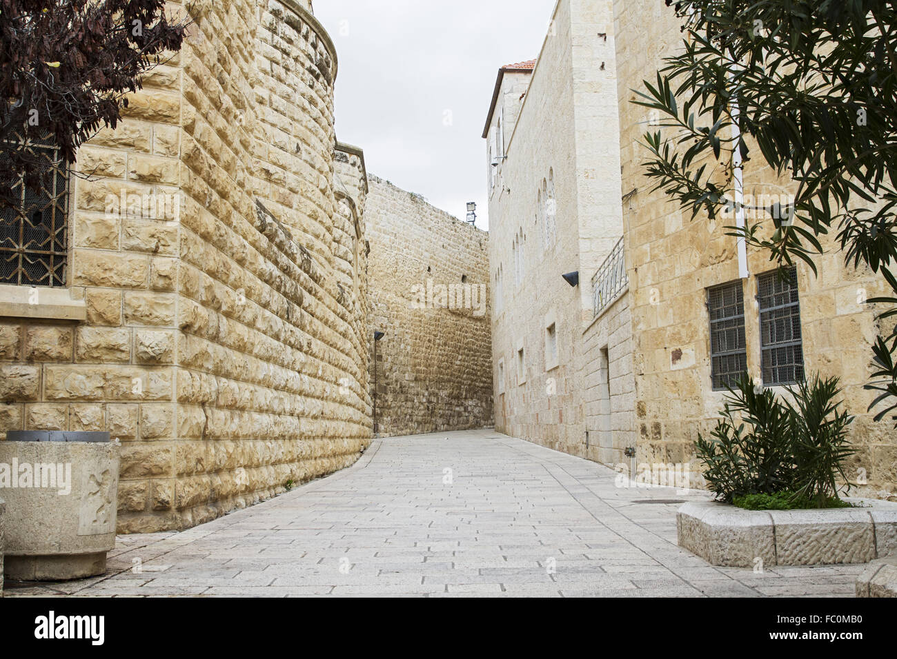 Jerusalem-Straße in der Altstadt. Stockfoto