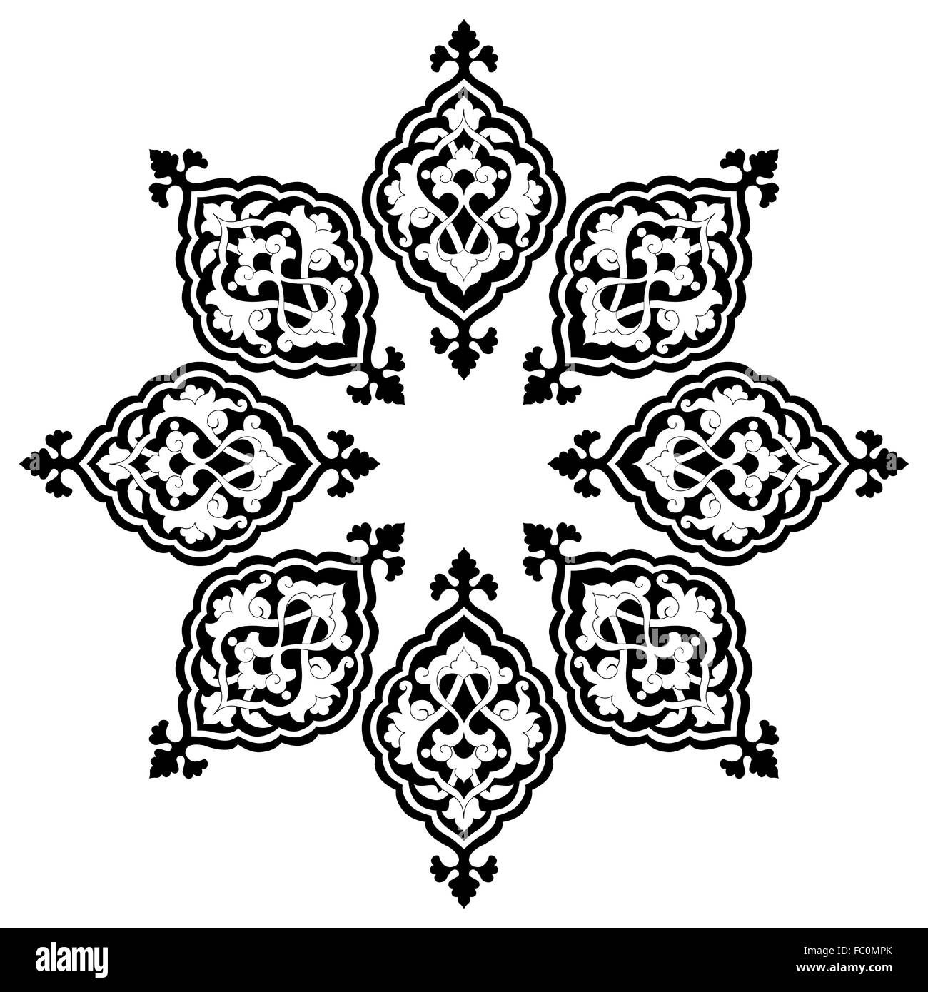 künstlerische osmanischen Muster Serie thirteen Stockfoto