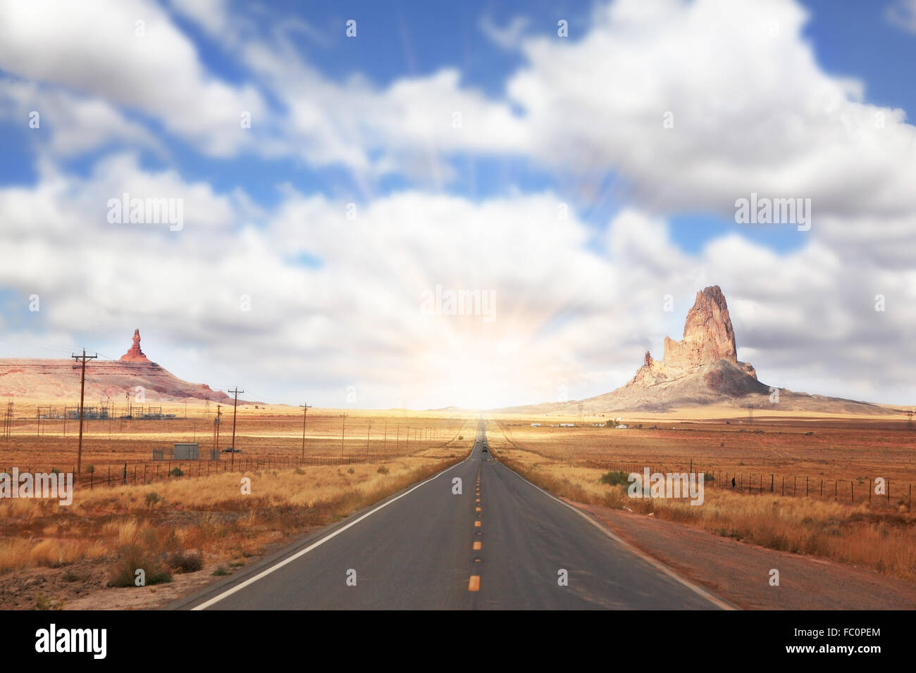 Der American Highway im Monument Valley Stockfoto