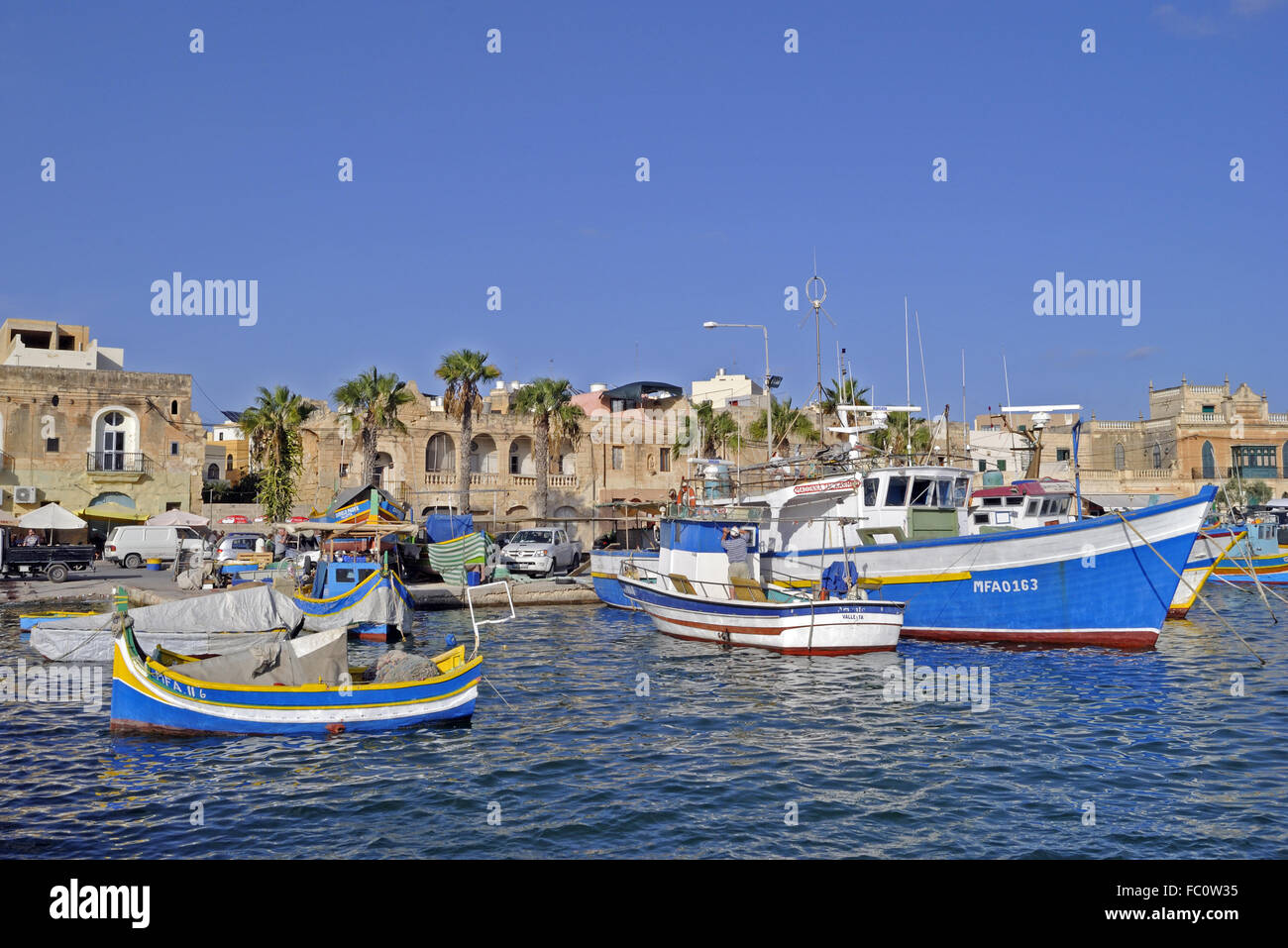 Fischerdorf Stockfoto