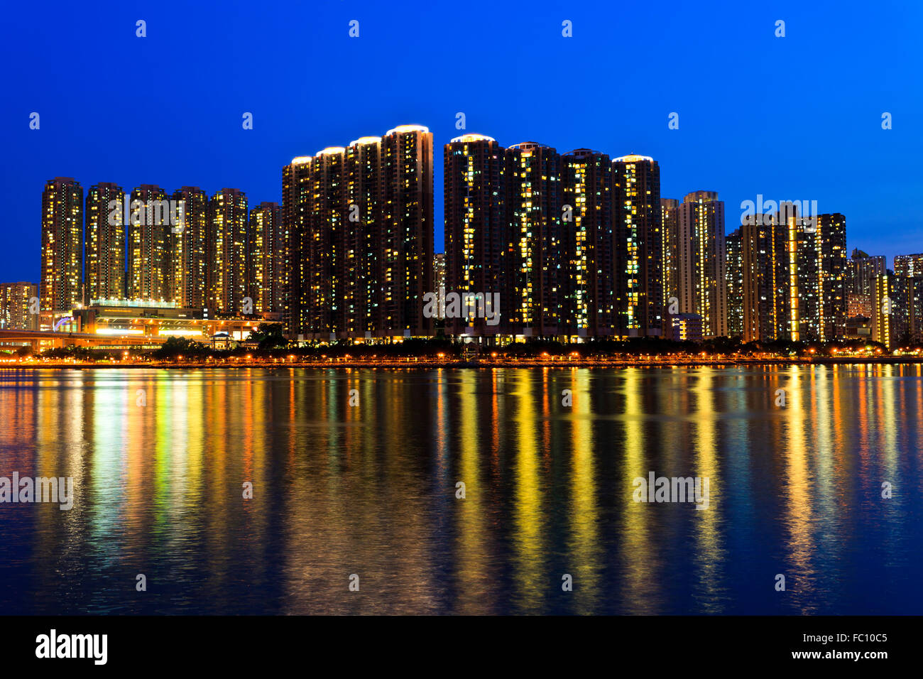Hong Kong überfüllten städtischen Stockfoto