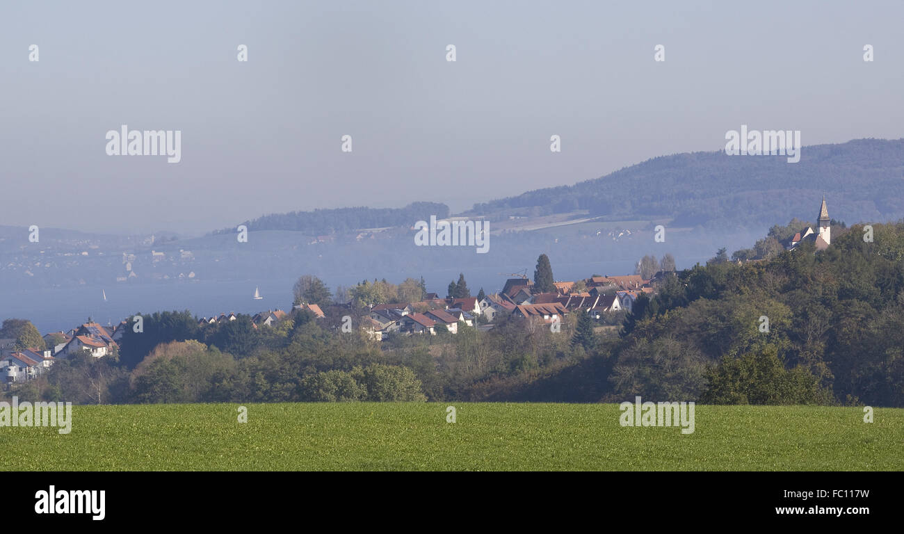 Dingelsdorf Kirche St. Nikolaus Stockfoto