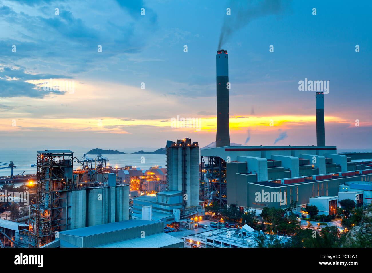 Kohle-Kraftwerk Stockfoto