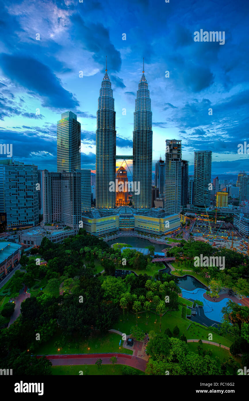 Skyline von Kuala Lumpur Stockfoto