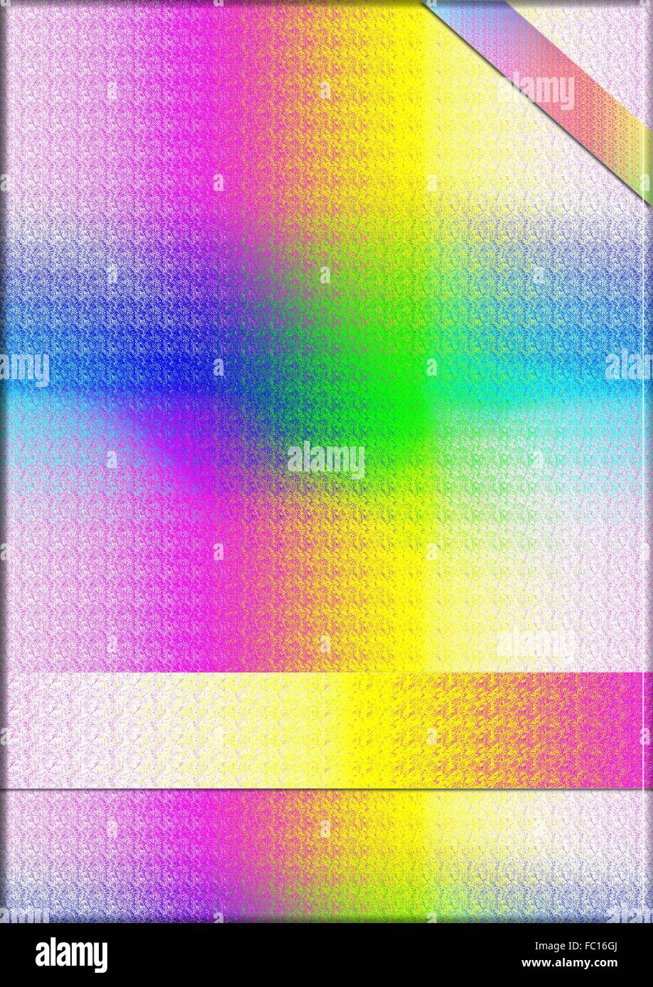 bunte Verpackung in Spektralfarben Stockfoto
