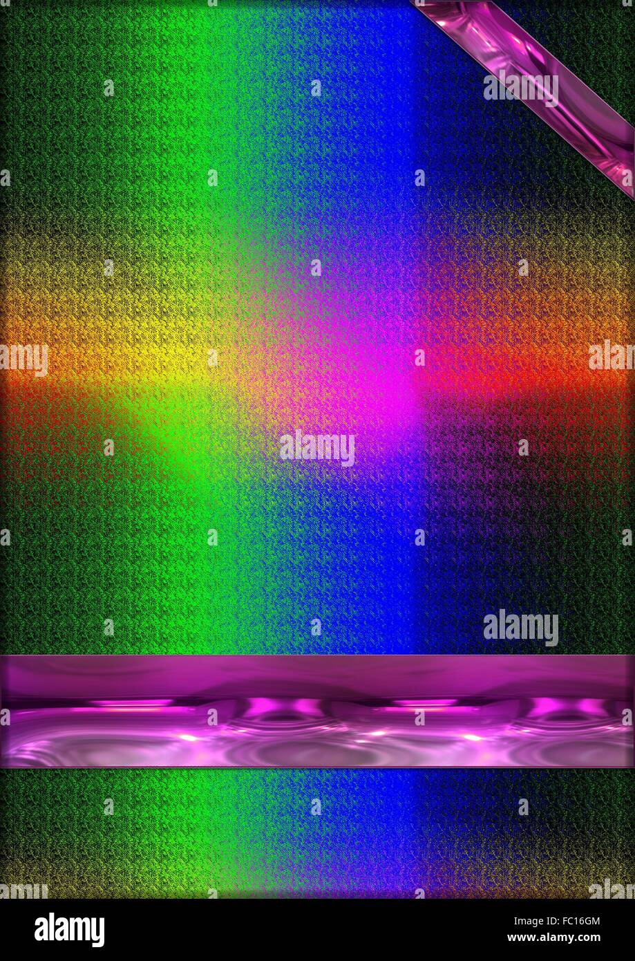 Verpackung in Spektralfarben Stockfoto