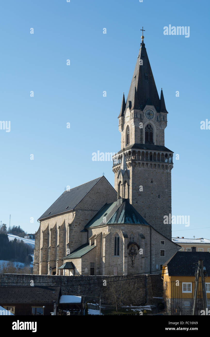 bedeutende spätgotische Kirche in Österreich Stockfoto
