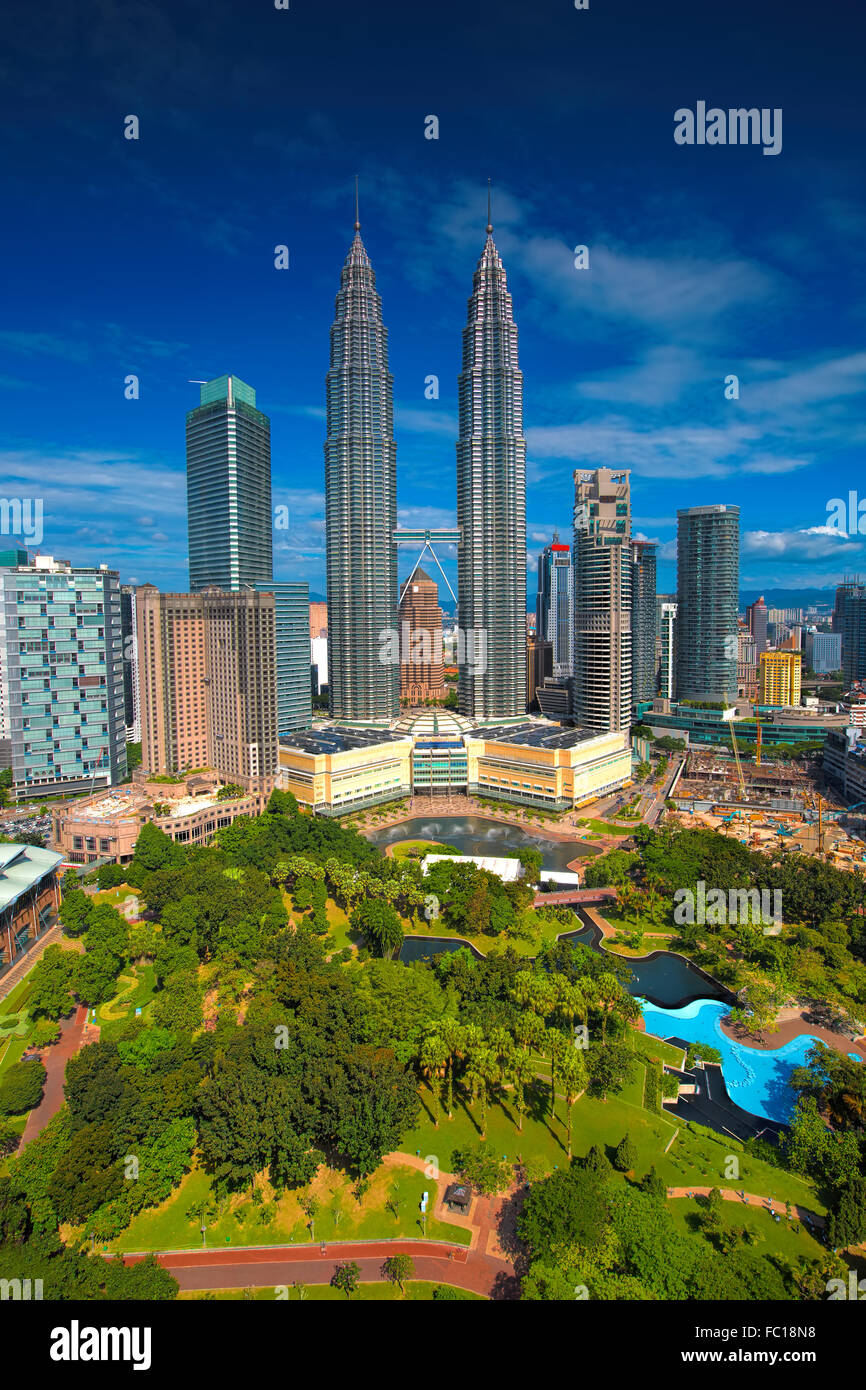 Skyline von Kuala Lumpur Stockfoto