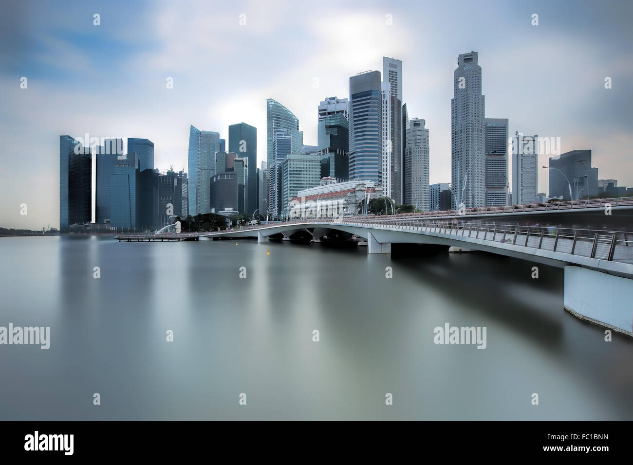 Jubilee Bridge Singapur Stockfoto
