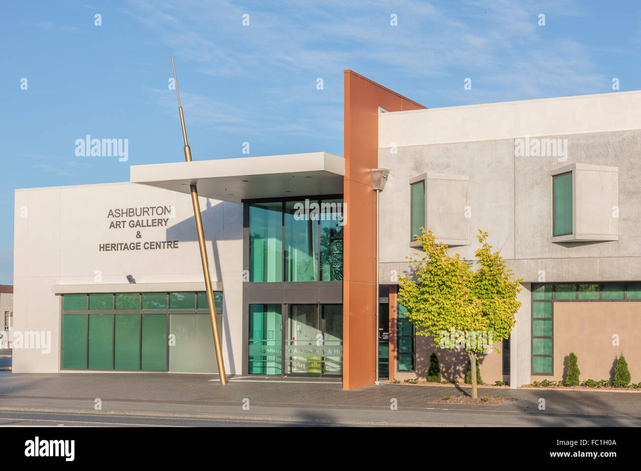 Ashburton Kunstgalerie und Heritage Centre, Mitte Canterbury, Südinsel, Neuseeland, Oceania Stockfoto
