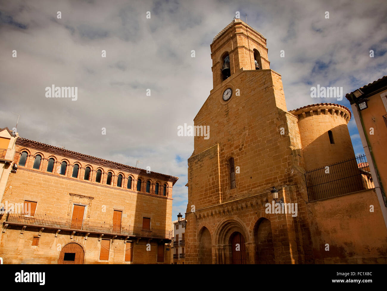 Carcastillo, Navarra. Spanien Stockfoto