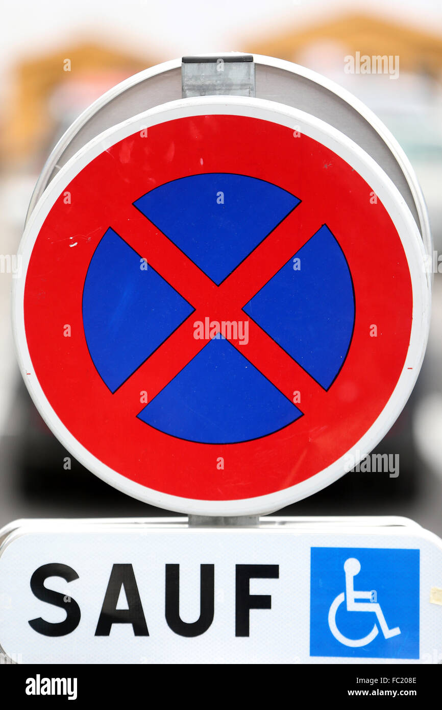 Behinderten-Parkplätze. Stockfoto