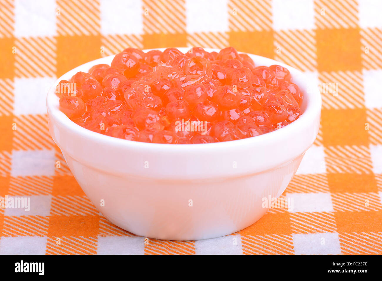 rotem Kaviar schließen sich gesunde Ernährung Konzept Stockfoto