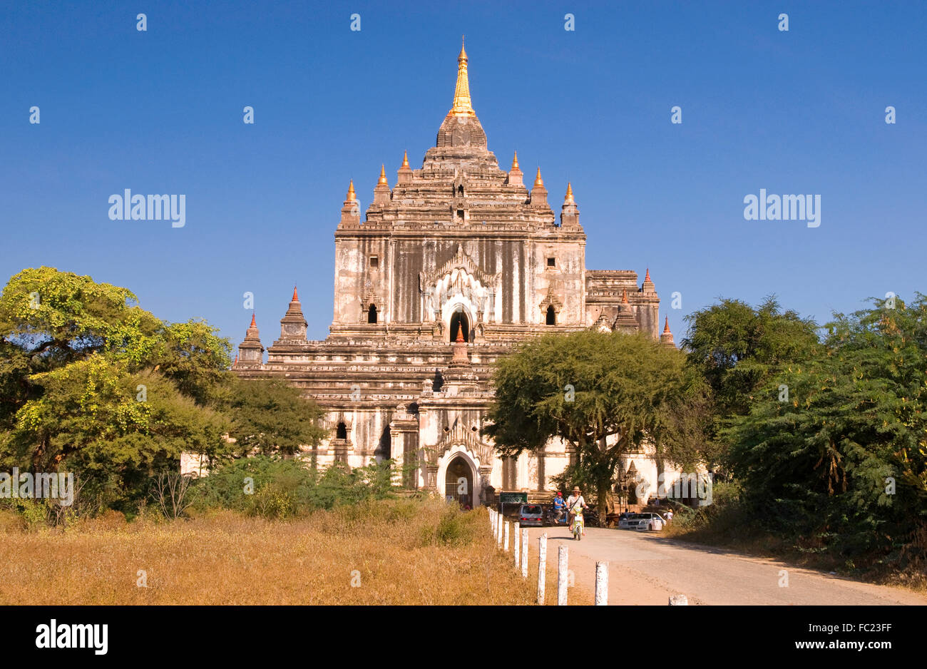 Schwe-San-Daw-Pagode in Bagan, Myanmar Stockfoto