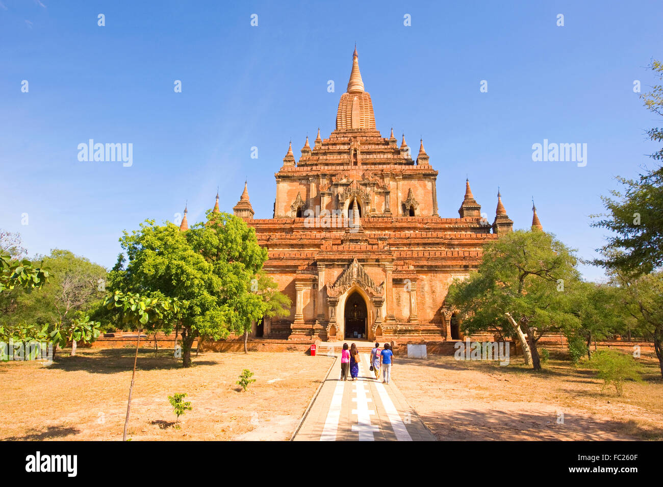 Sulamani Paya, einer der vielen Tempel in Bagan, Myanmar Stockfoto