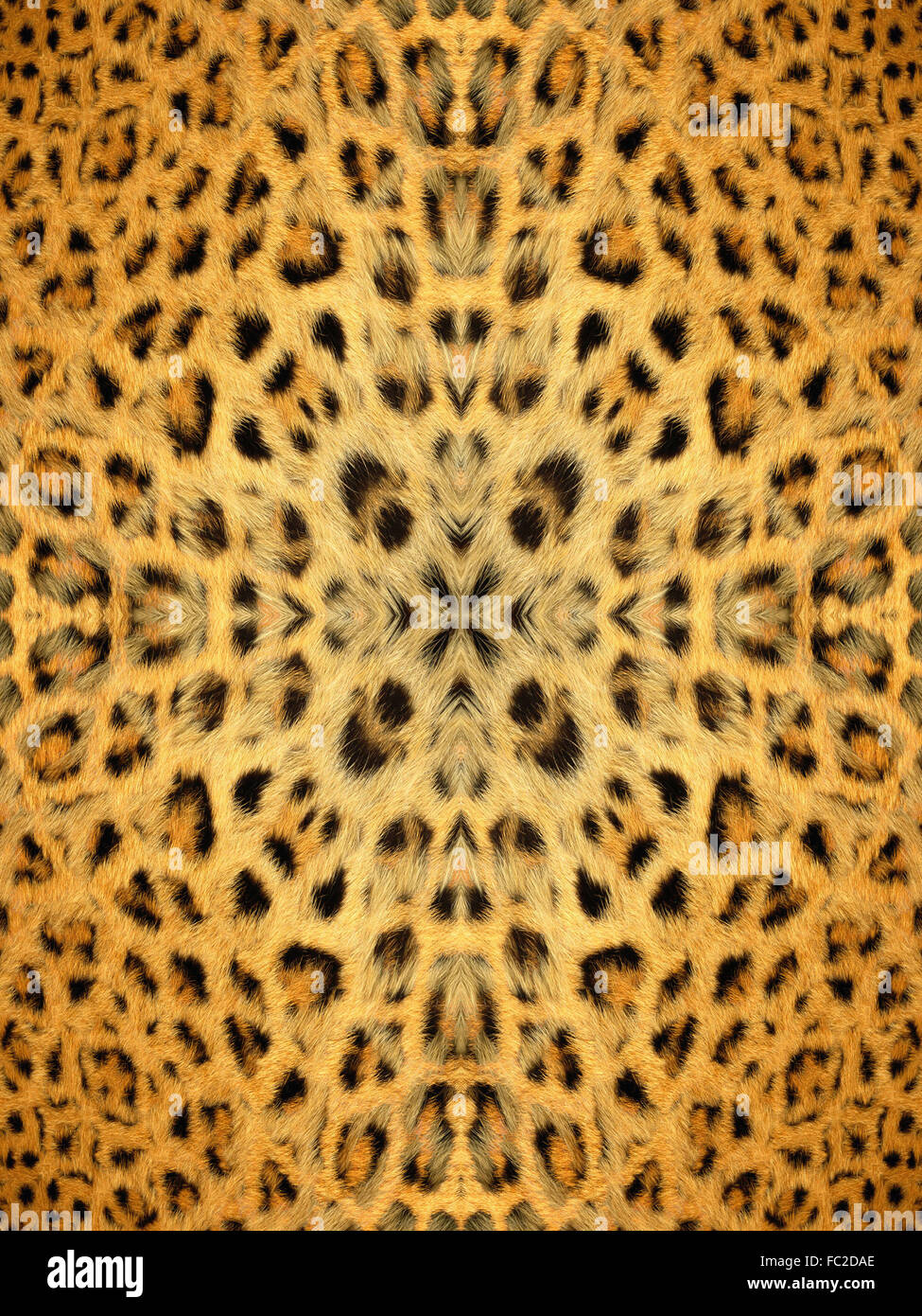 Kaleidoskop Tierfell-Muster Stockfoto