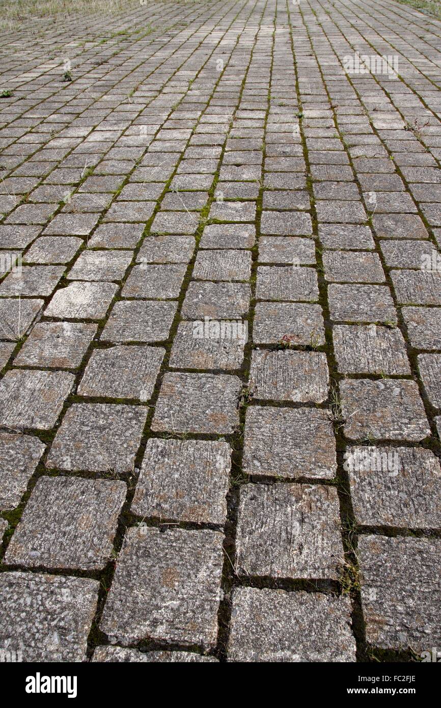 Gepflasterten Weg Muster Hintergrund Stockfoto