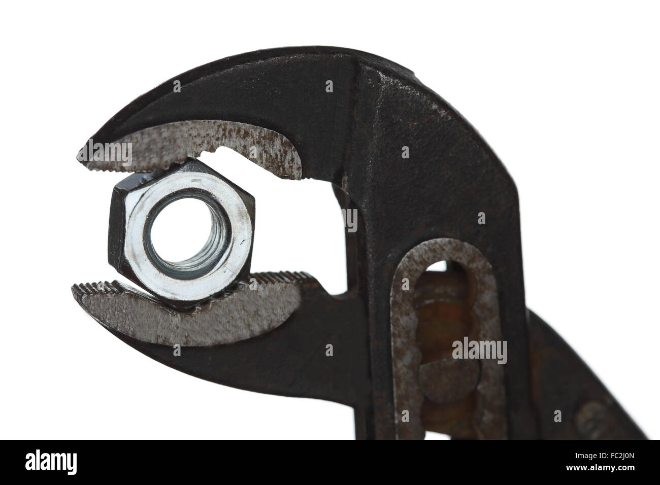 Greifer und Schraube Stockfoto