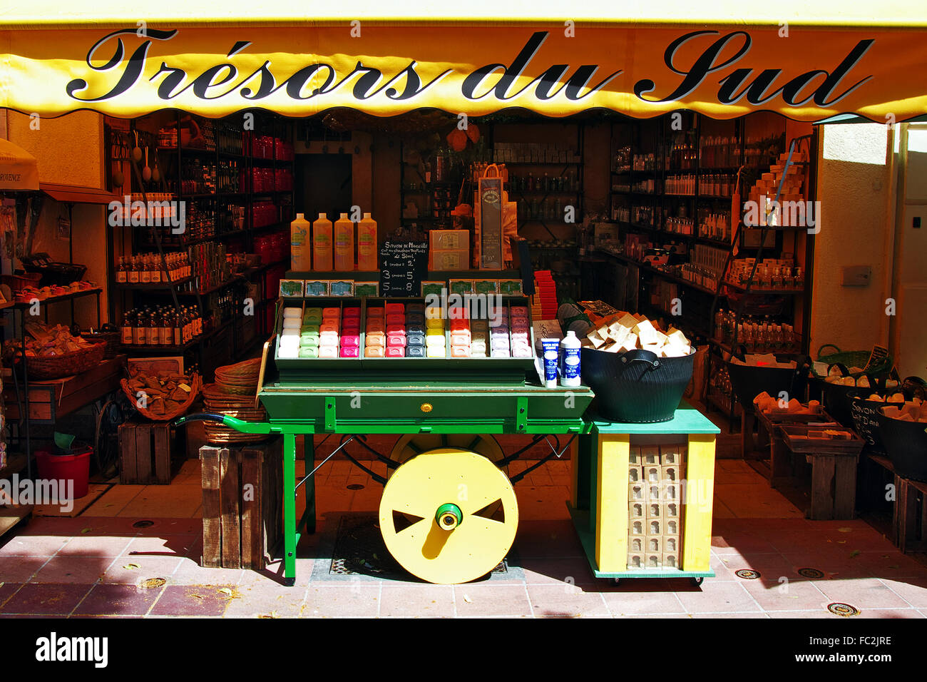 Seife-laden in Altstadt von Nizza Stockfoto