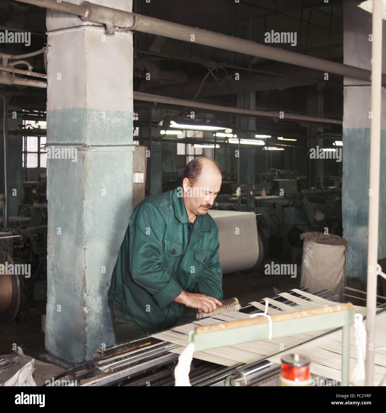 Mensch-tuning-Maschine Stockfoto